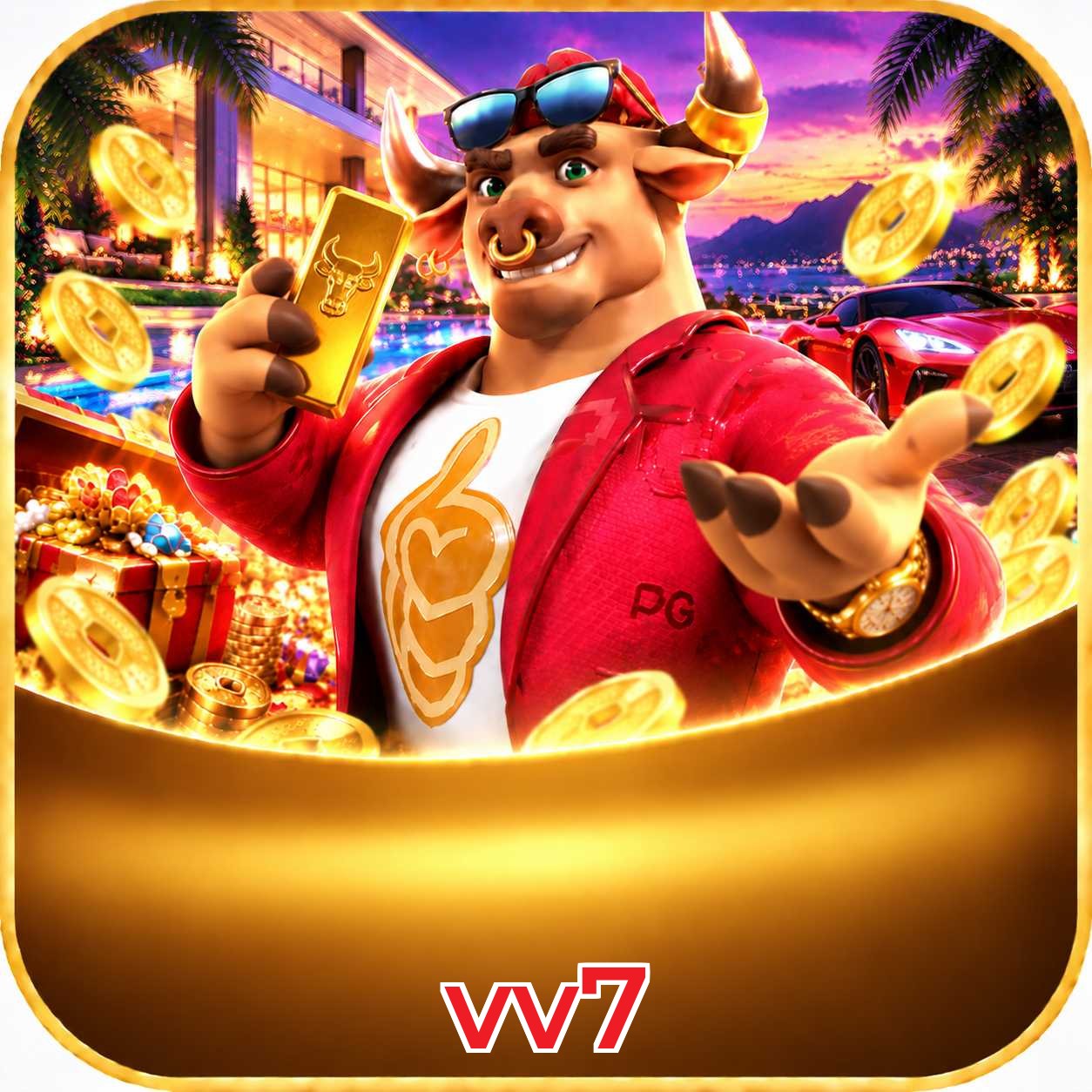 Catálogo de slots da vv7 com RTP médio de 96,52%